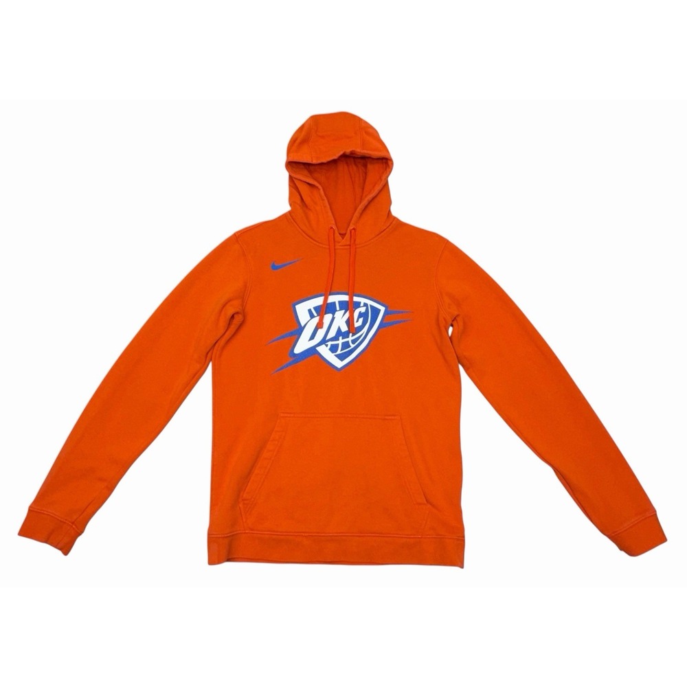 Oklahoma City Thunder Nike Edition Club Pullover Hoodie Orange Statement Mens S